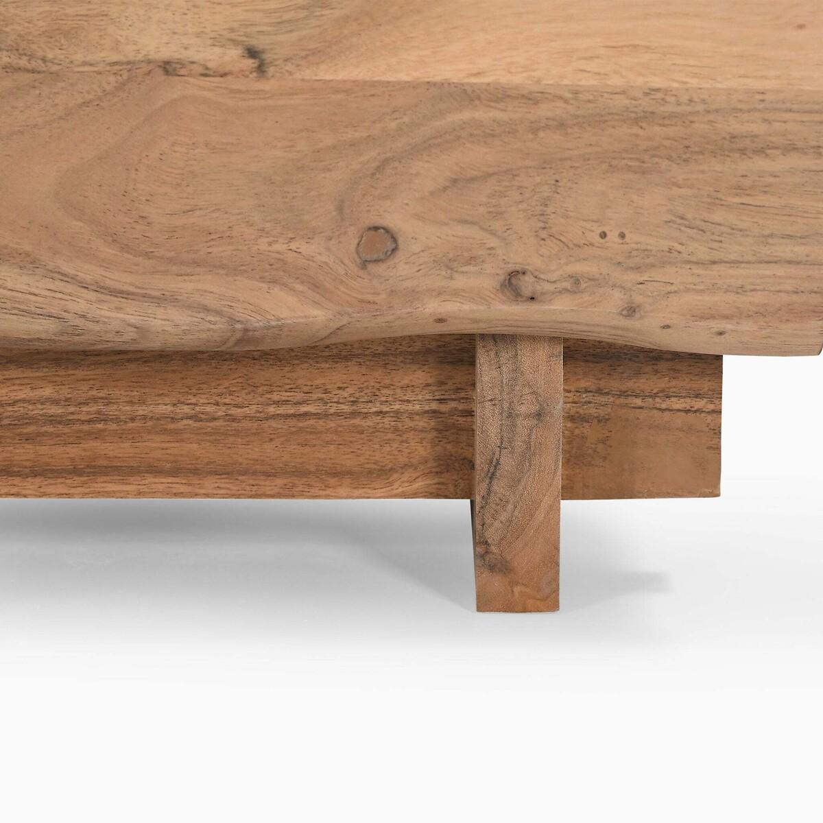 Dawson Rustic Acacia Wood Two Drawer Bedside Table – image 6