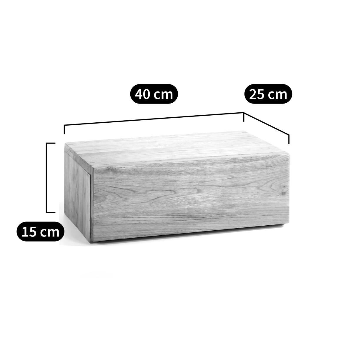 Paul Solid Oak Wall-Mounted Bedside Table – image 9