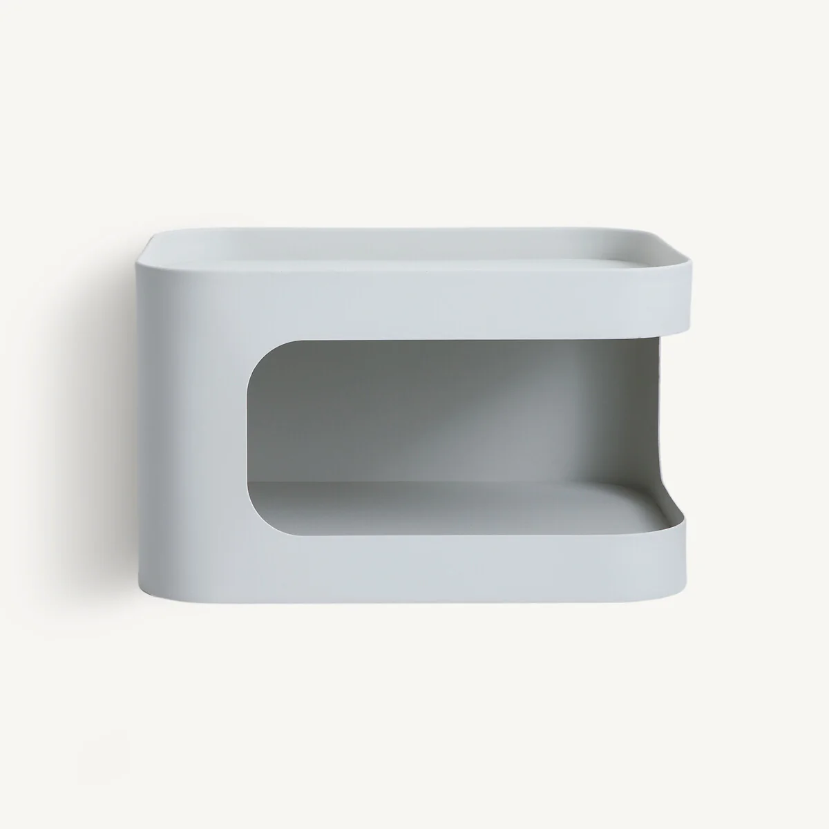 Sandoval Steel Wall-Mounted Bedside Table with 1 Compartment – image 2