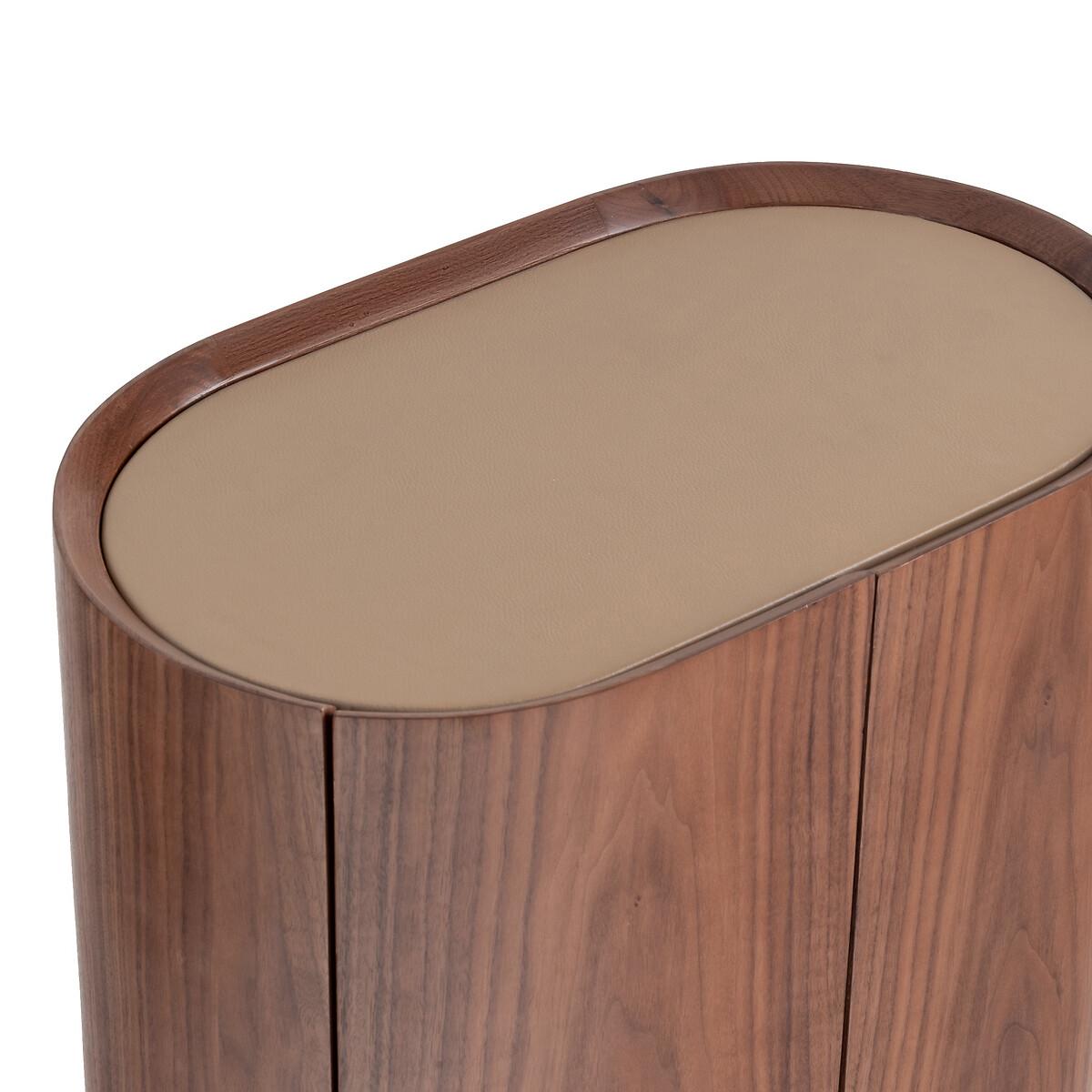 Aslen Walnut & Leather Bedside Table – image 6
