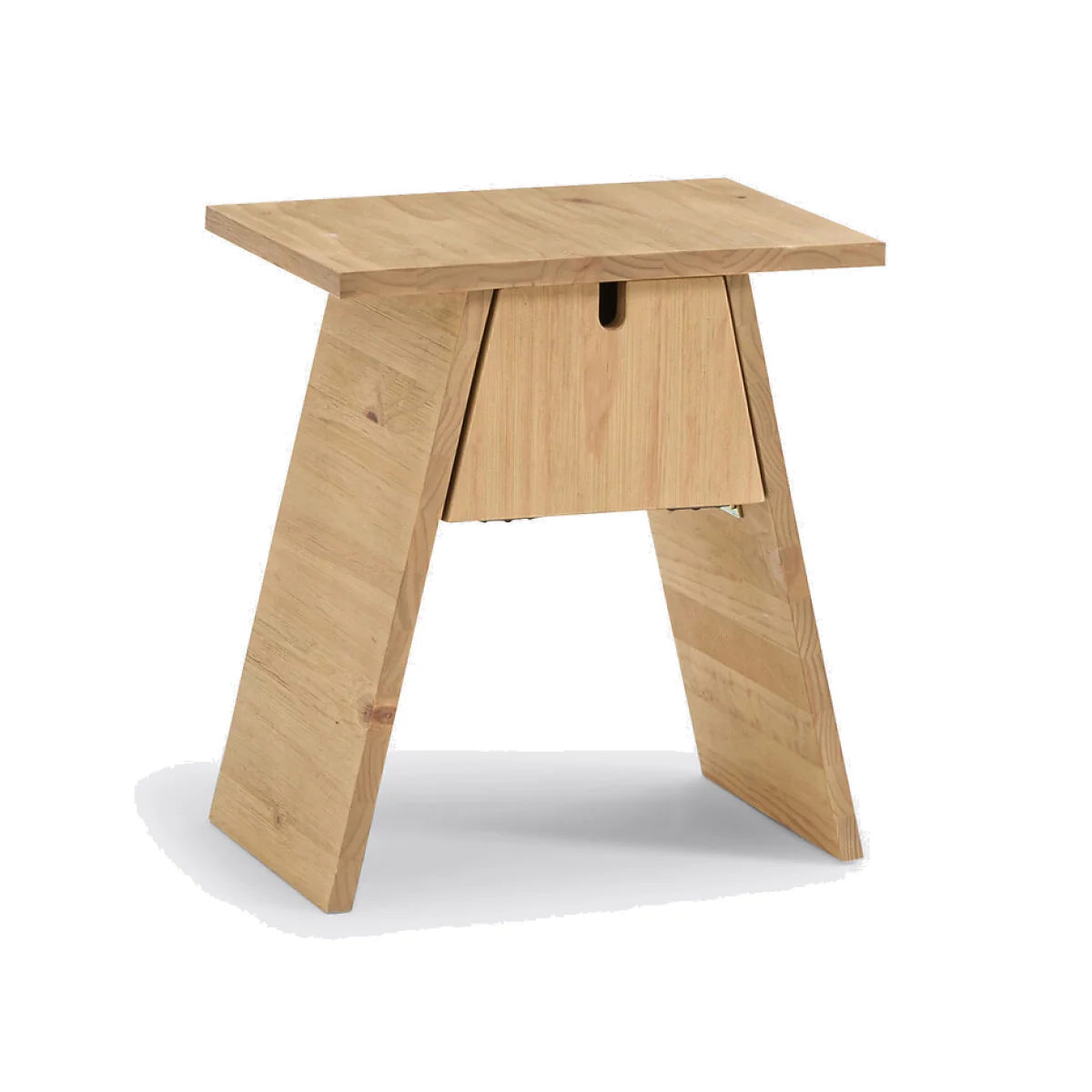 Asayo Solid Pine Bedside Table – image 1