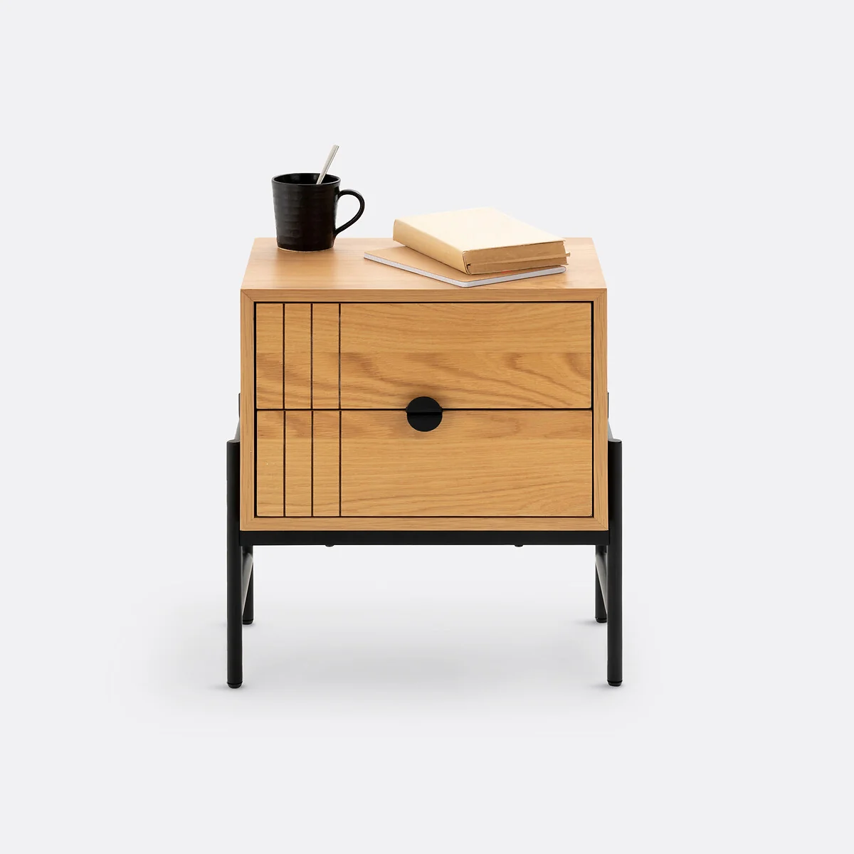Clara 2-Drawer Bedside Table – image 4