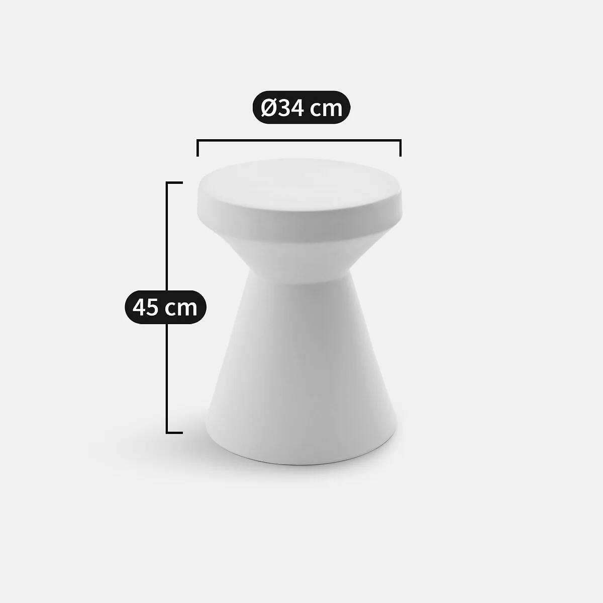 Matmat Ceramic Side Table/Bedside Table – image 4