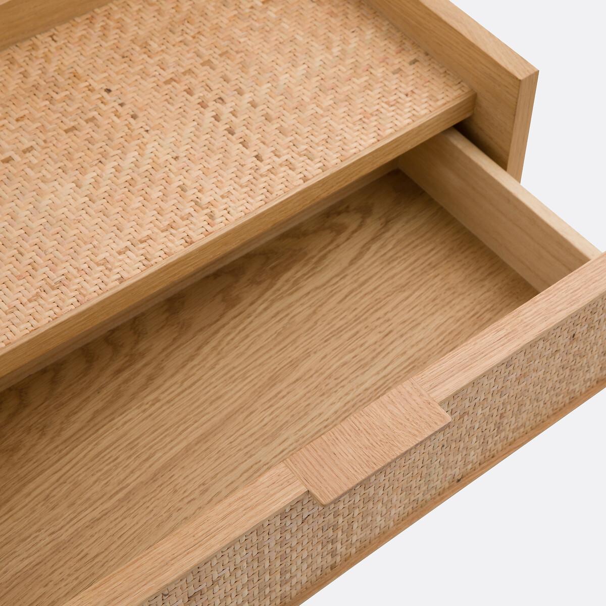 Louison Woven Rattan 1-Drawer Wall Bedside Table – image 6