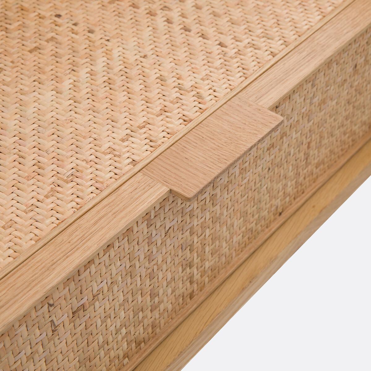 Louison Woven Rattan 1-Drawer Wall Bedside Table – image 7