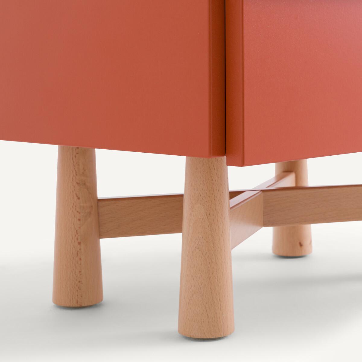 Japoto Lacquered MDF and Solid Beech Bedside Table – image 5