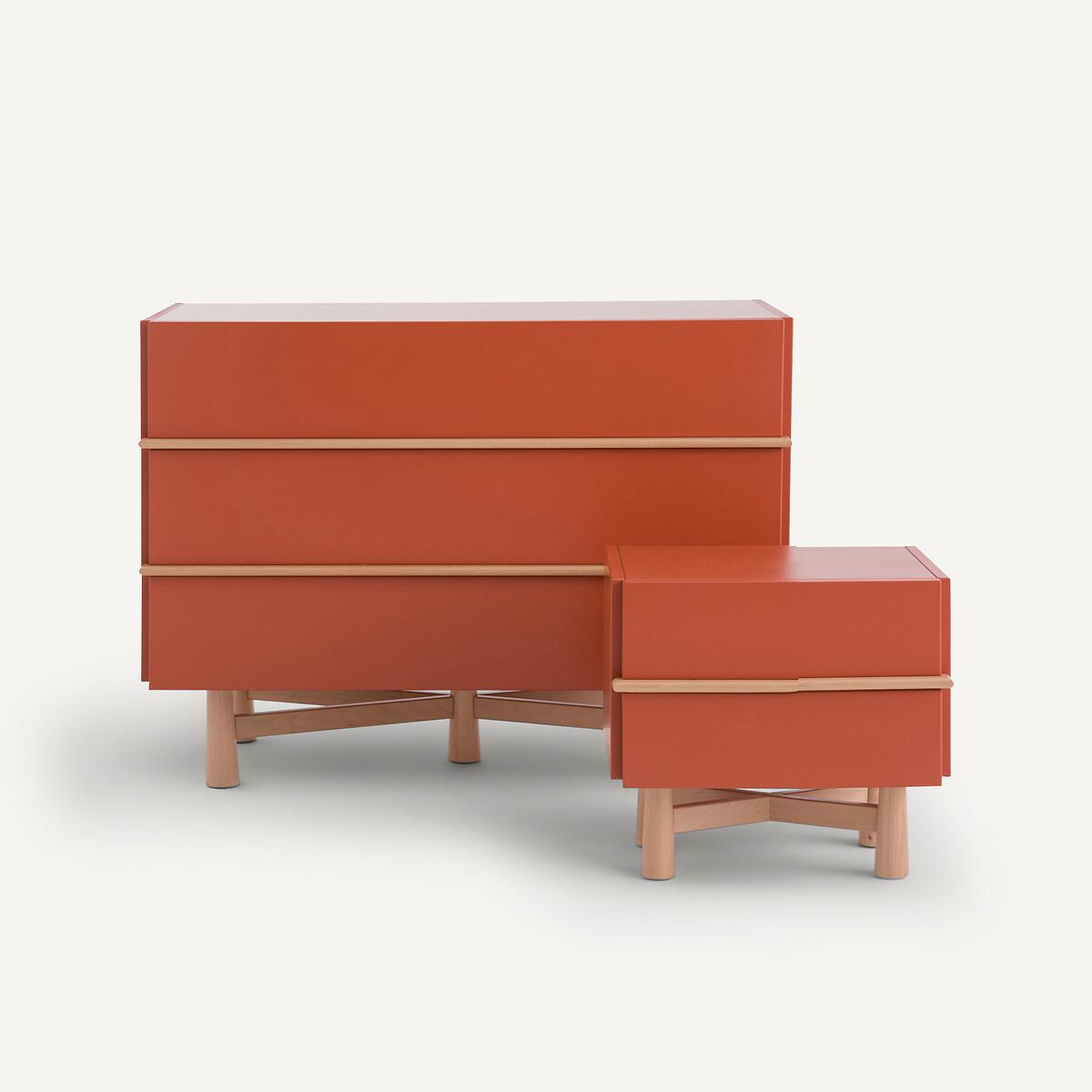 Japoto Lacquered MDF and Solid Beech Bedside Table – image 7