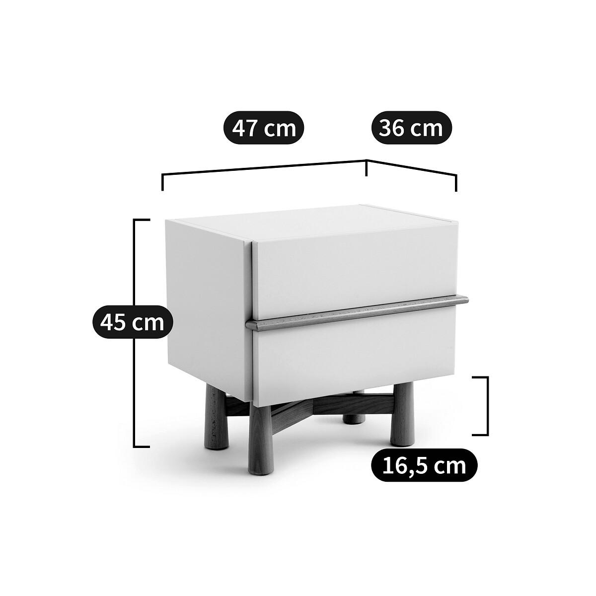 Japoto Lacquered MDF and Solid Beech Bedside Table – image 9