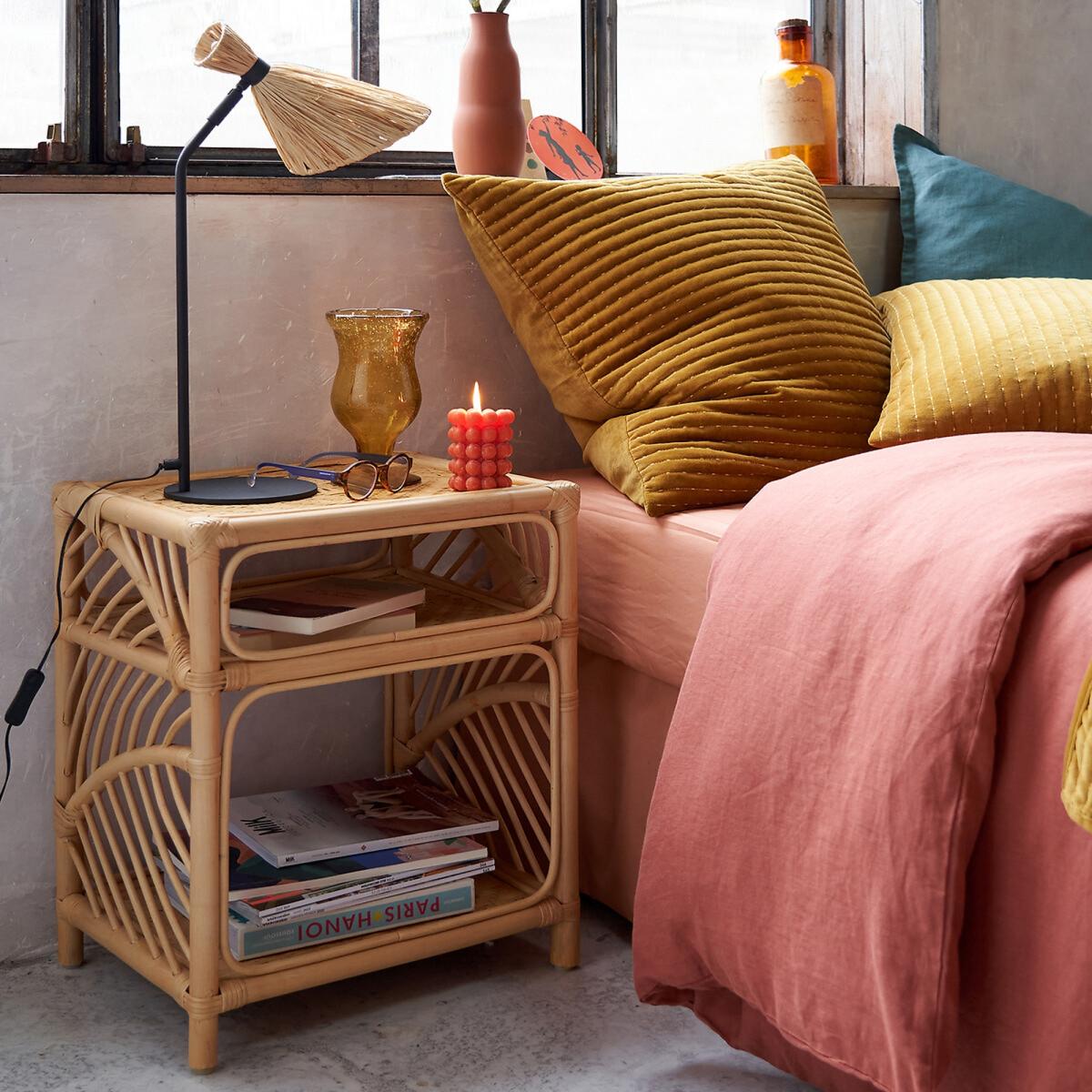 Marrak Rattan Bedside Table – image 4
