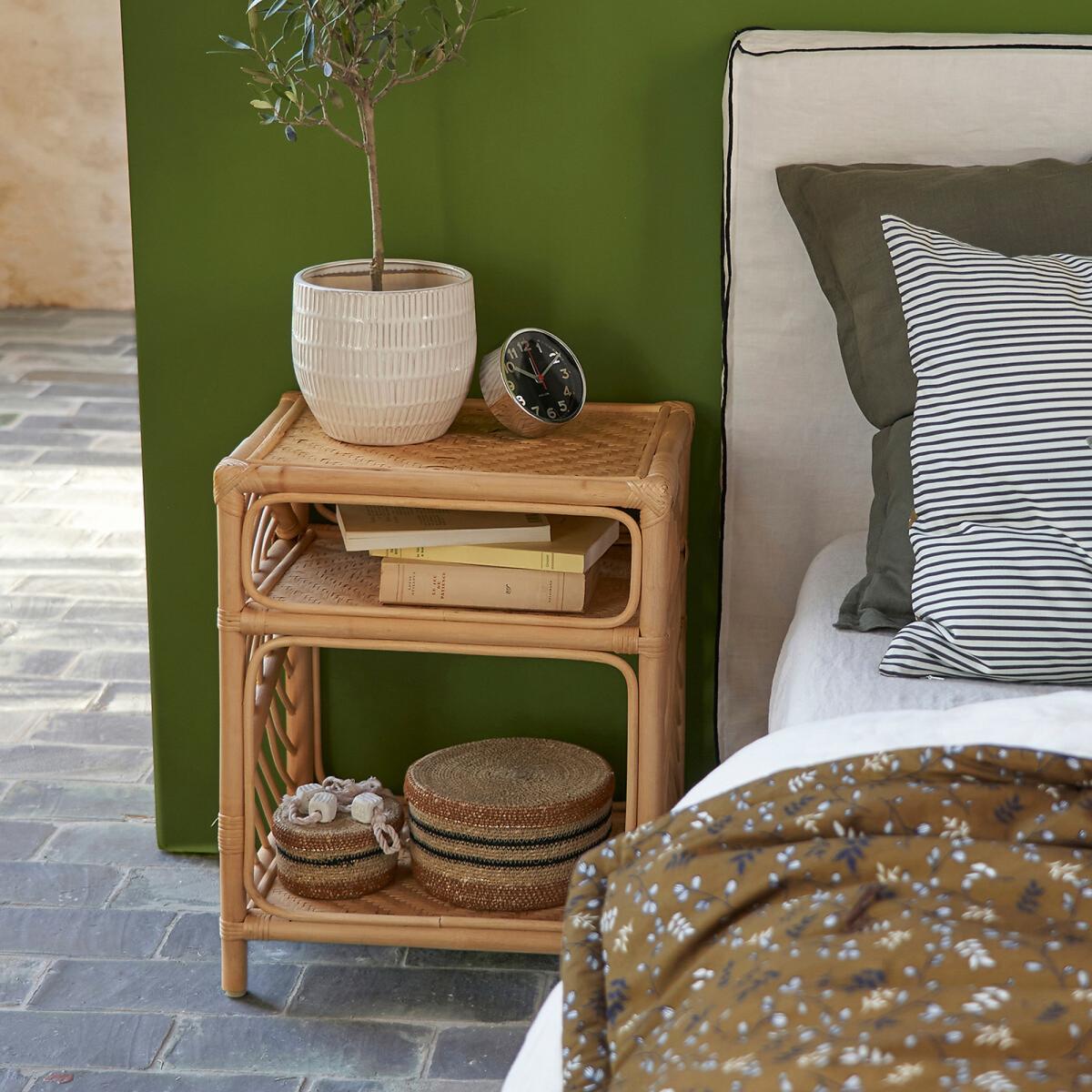 Marrak Rattan Bedside Table – image 5