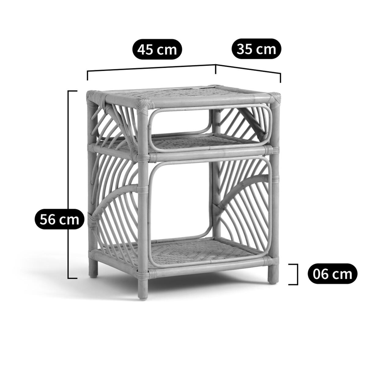Marrak Rattan Bedside Table – image 6