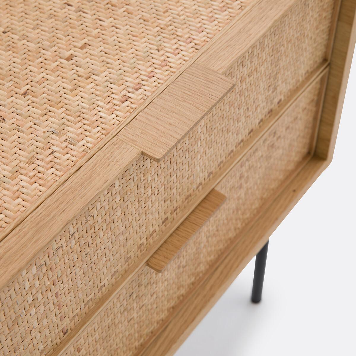 Louison Woven Rattan 2-Drawer Bedside Table – image 4