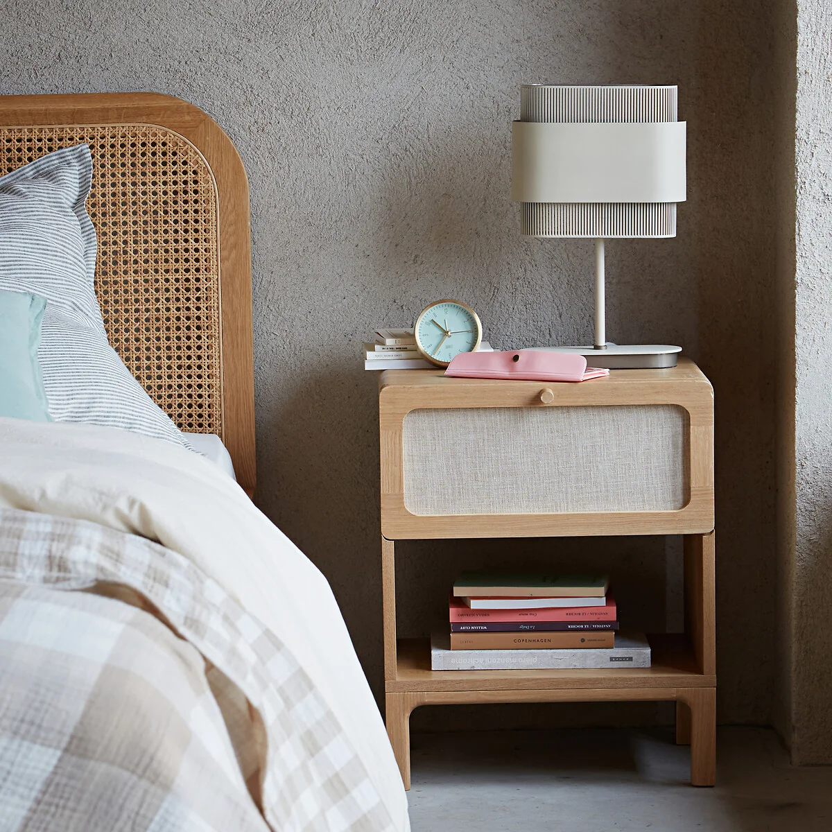 Esmara Bedside Table with 1 Drawer – image 2
