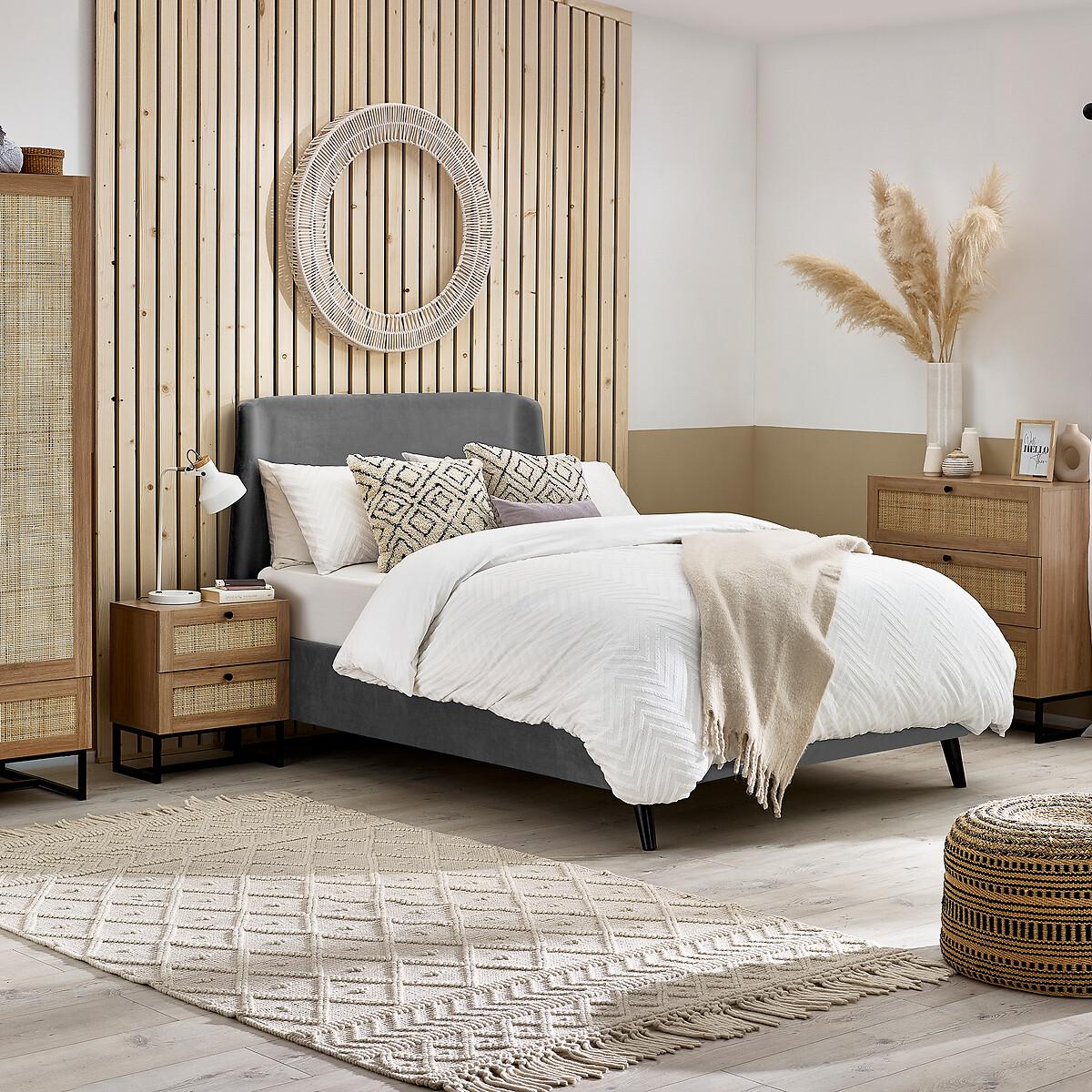 Indiya Rattan 2 Drawer Bedside Table – image 4