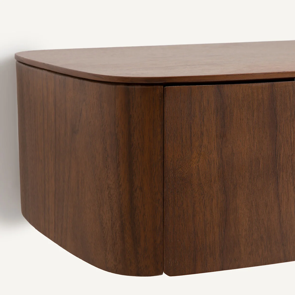 Willow Walnut Or Oak Veneer Wall-Mounted Bedside Table – image 5