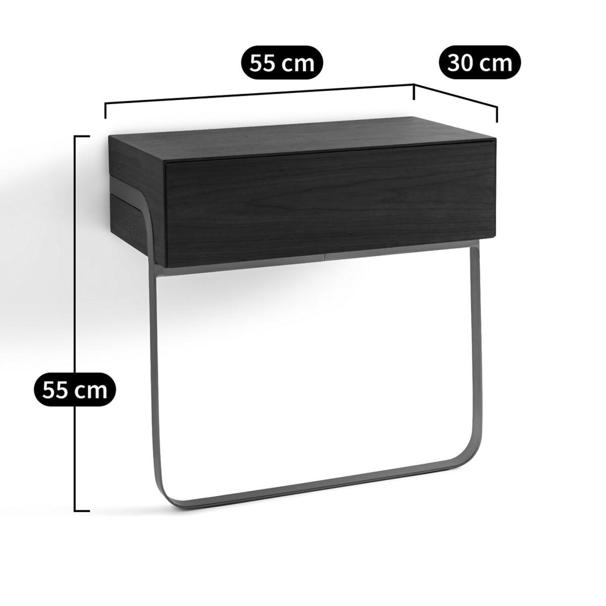 Merten Walnut Wall-Mounted Bedside Table – image 10