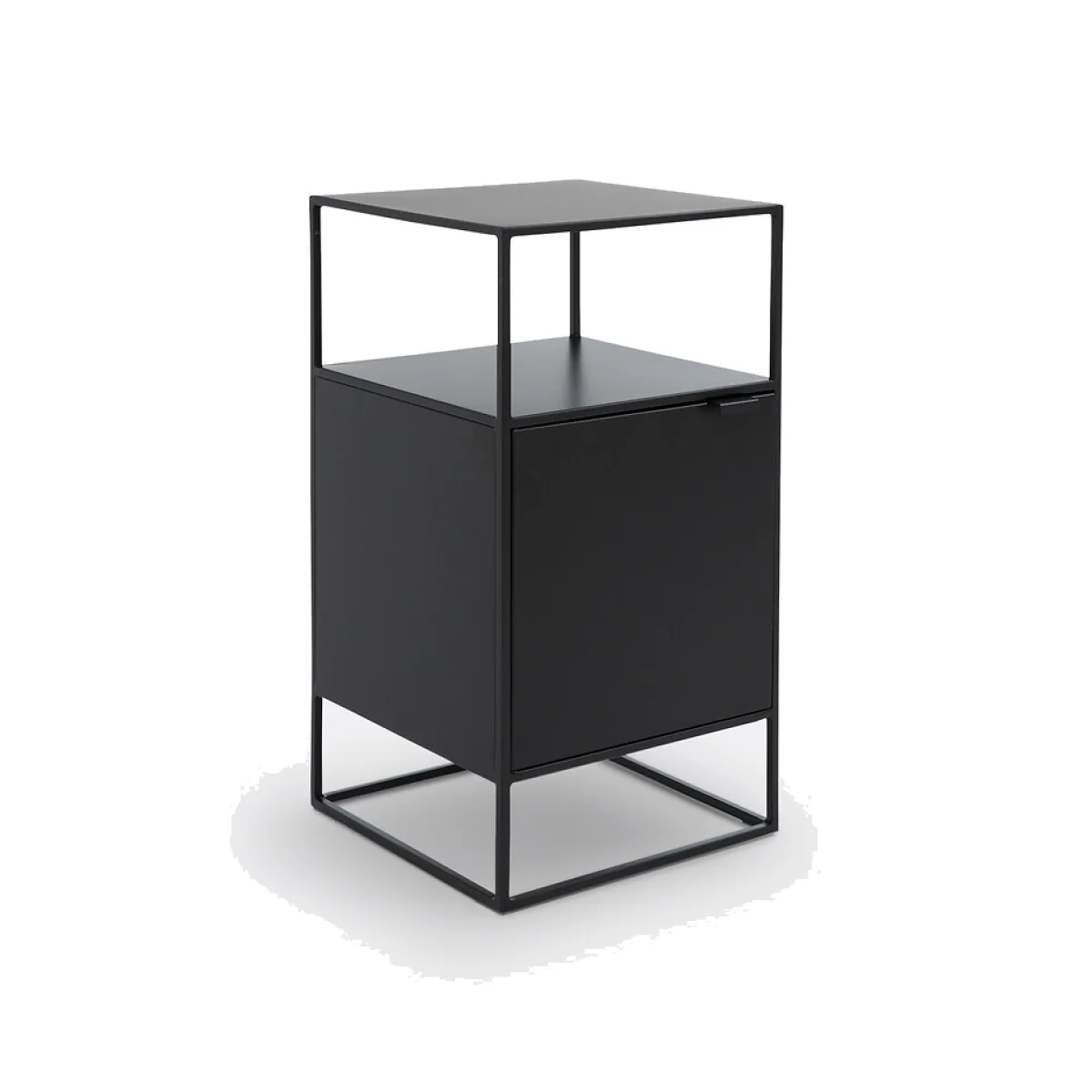 Miva Steel Bedside Table in Steel with 1 Door – image 1