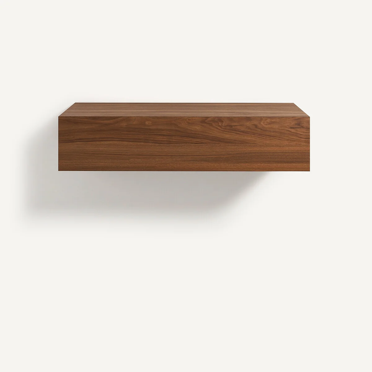 Vesper Solid Walnut 1-Drawer Floating Bedside Table – image 3