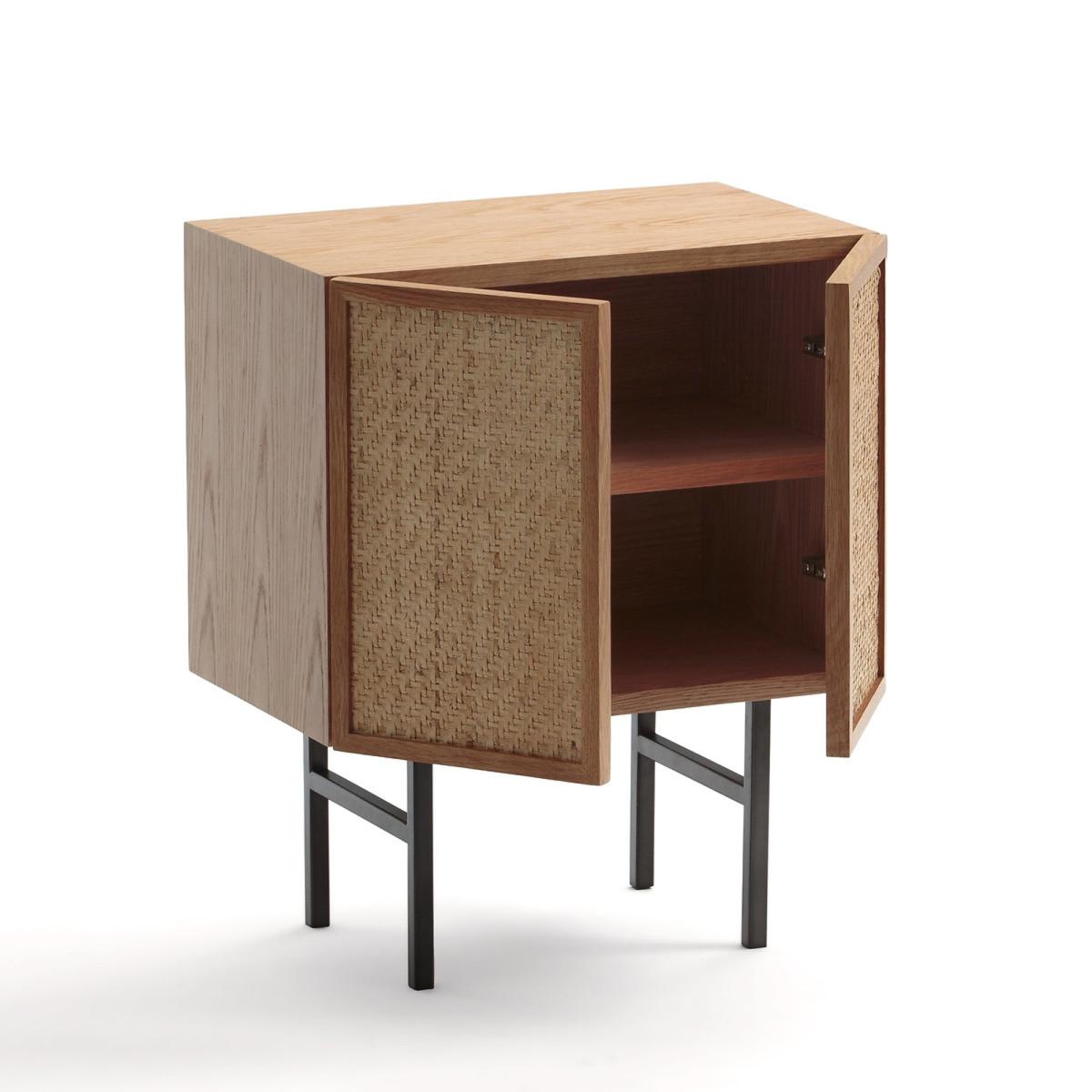 Pletenice Oak Veneer Bedside Table – image 2