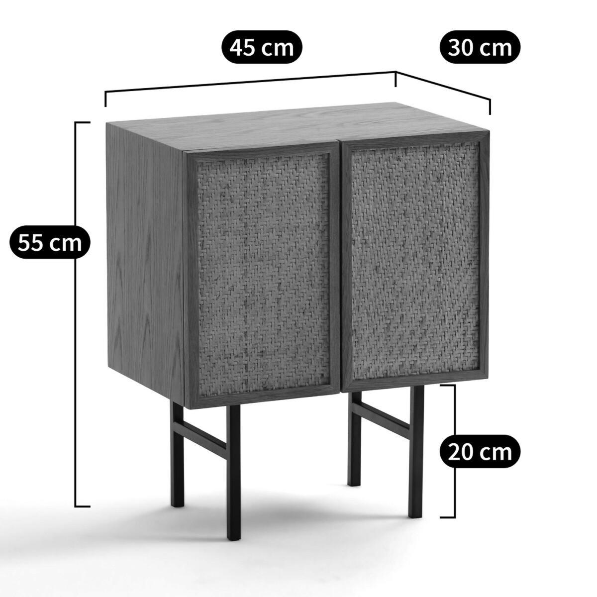 Pletenice Oak Veneer Bedside Table – image 7