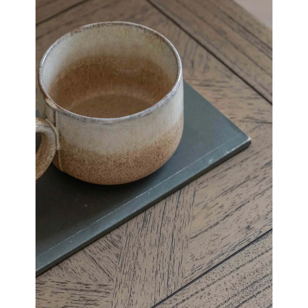 Gallery Direct Rustique 2 Drawer Bedside Table Taupe – image 4