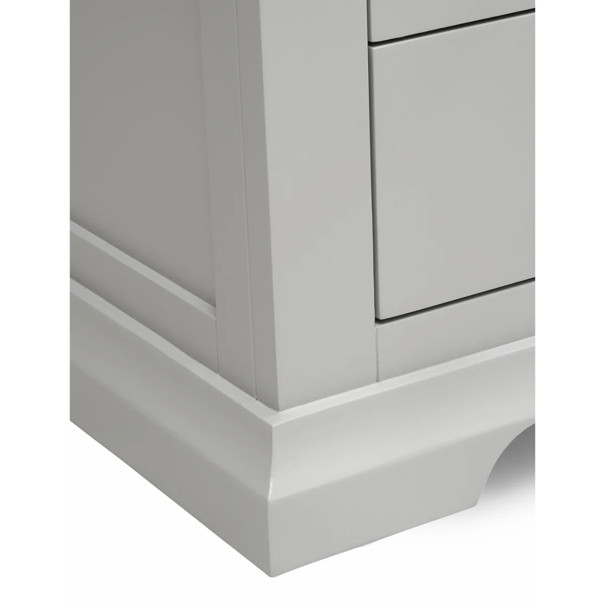 Cotswold Company Chantilly 3 Drawer Bedside Table Grey – image 3