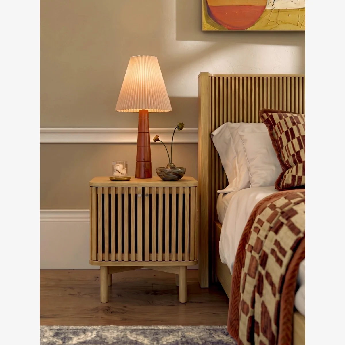 Corndell Soho Oak Bedside Table Natural – image 1