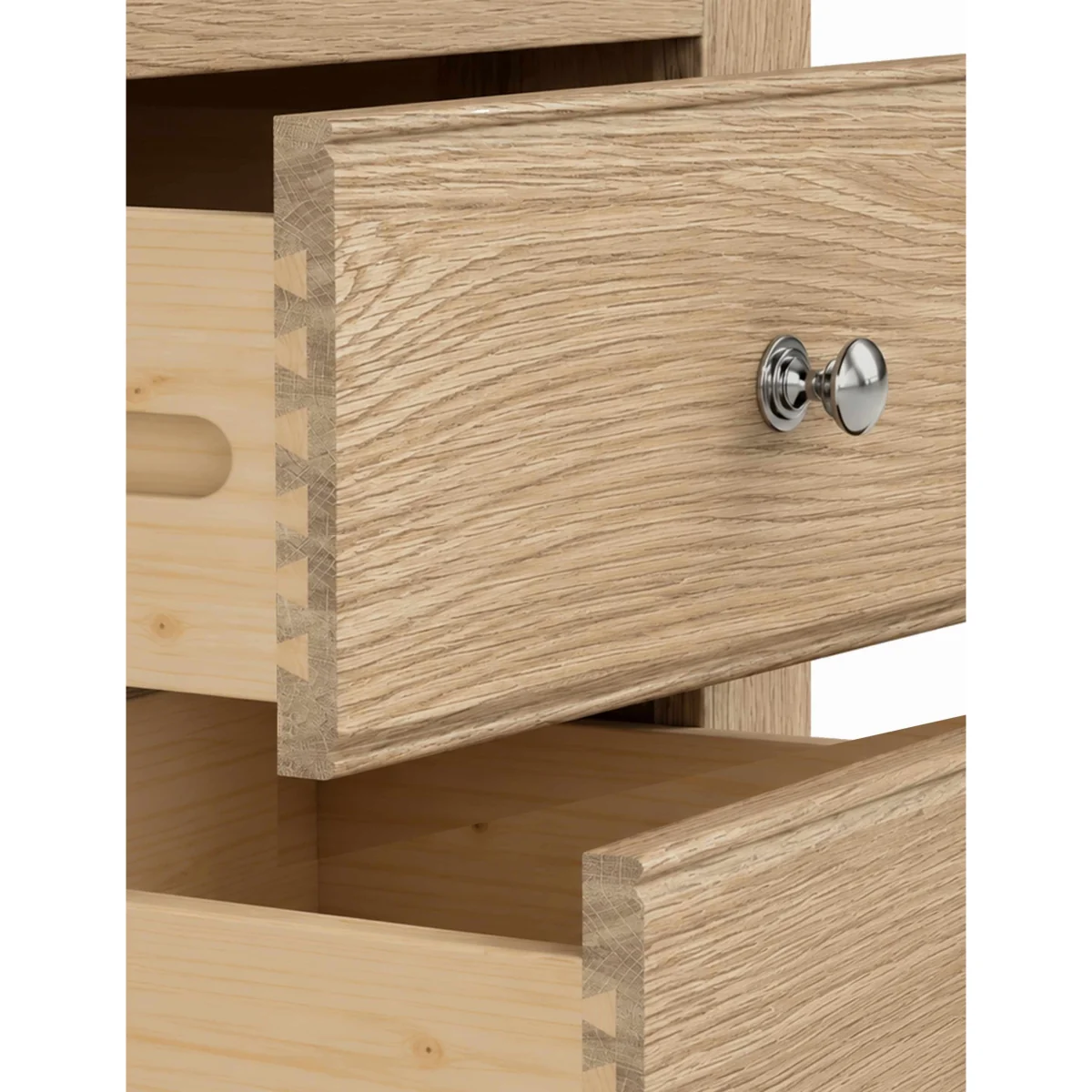 Corndell Normandy Oak Bedside Table Neutral – image 4