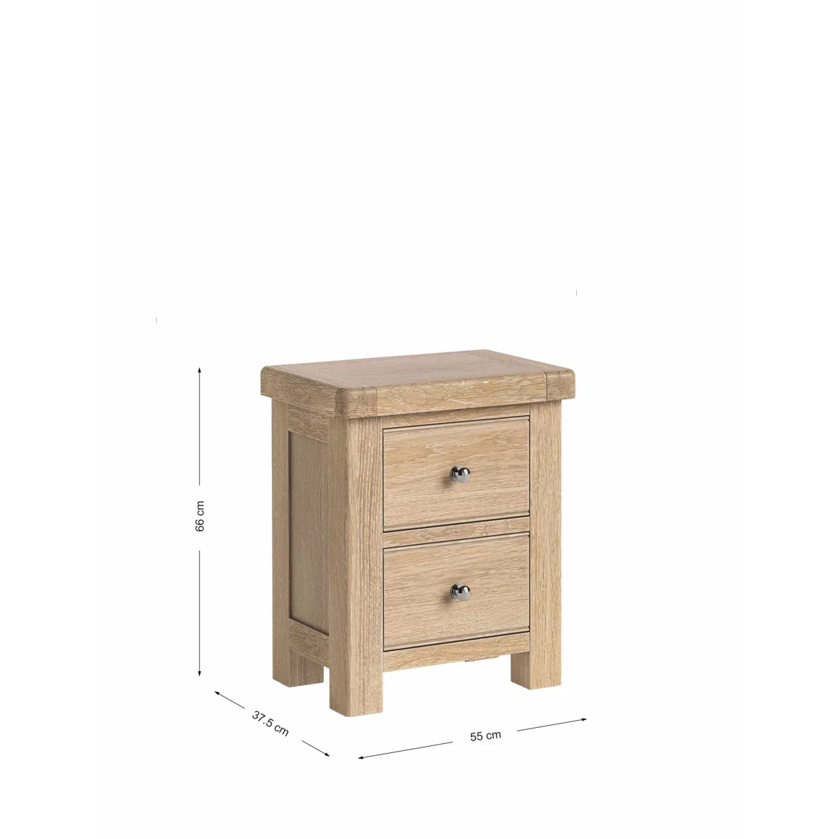 Corndell Normandy Oak Bedside Table Neutral – image 7