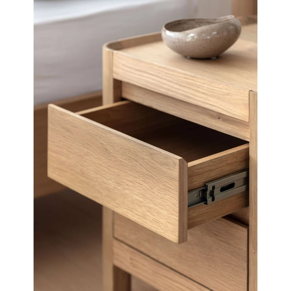 Gallery Direct Ember Two Drawer Bedside Table Natural – image 8