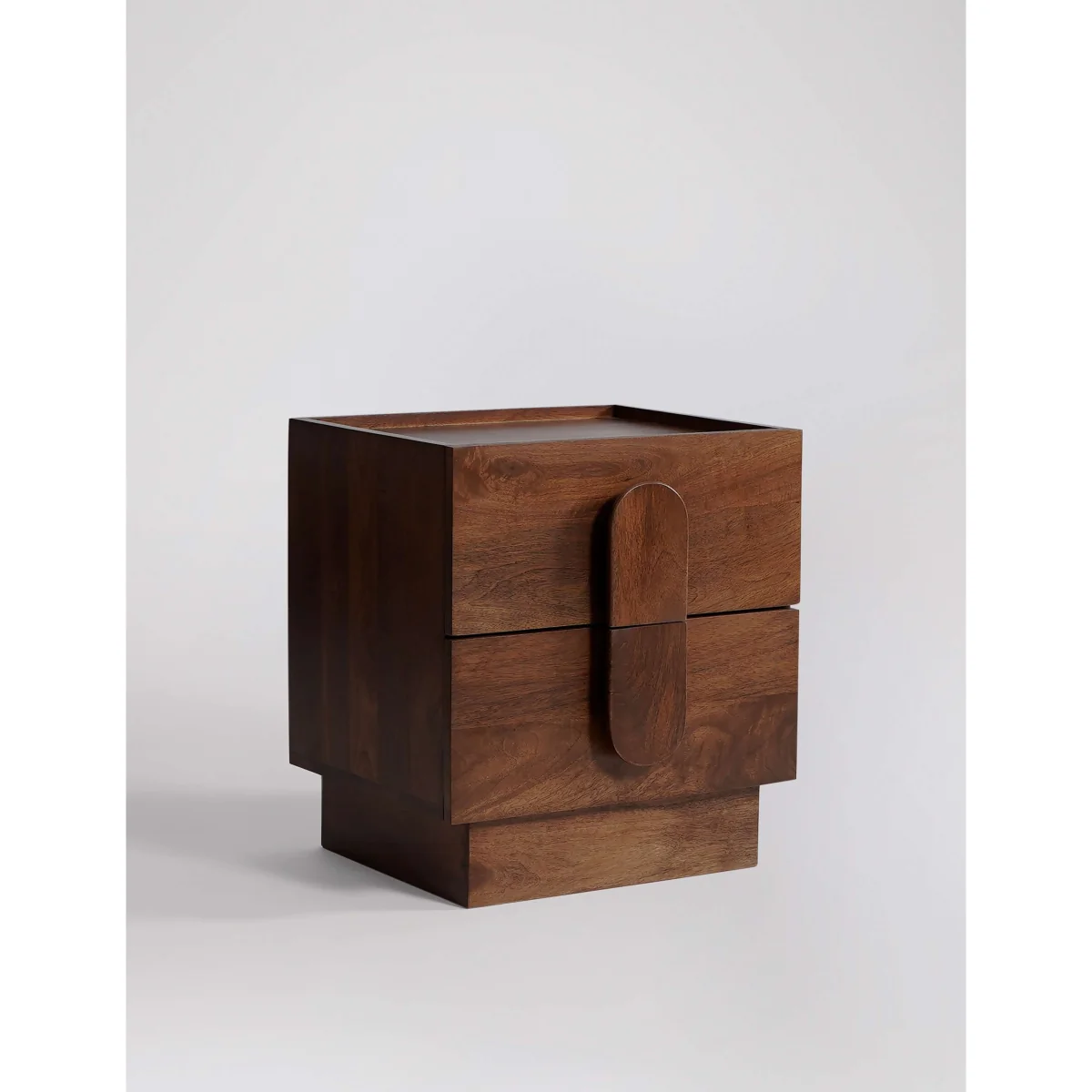 Swoon Rolo 2 Drawer Bedside Table Brown – image 2