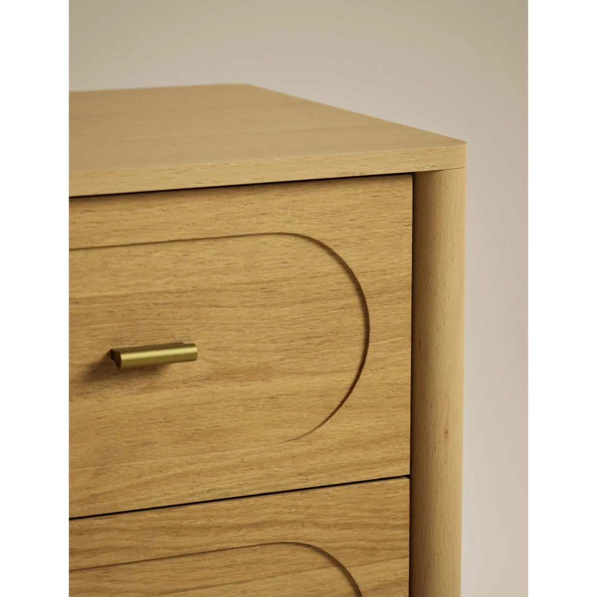 Gallery Direct Giles 2 Drawer Bedside Table Natural – image 4