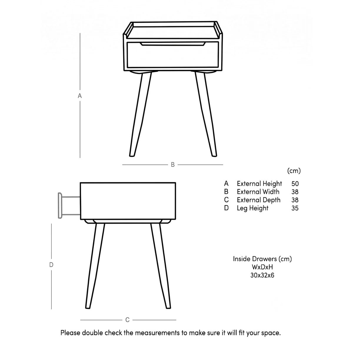 Swoon Southwark Bedside Table Brown – image 6