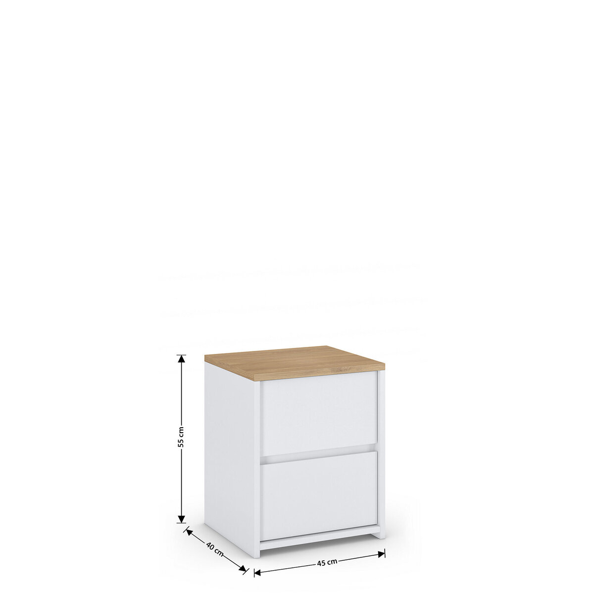 M&S Loft Bedside Table - 1SIZE - White, White – image 4