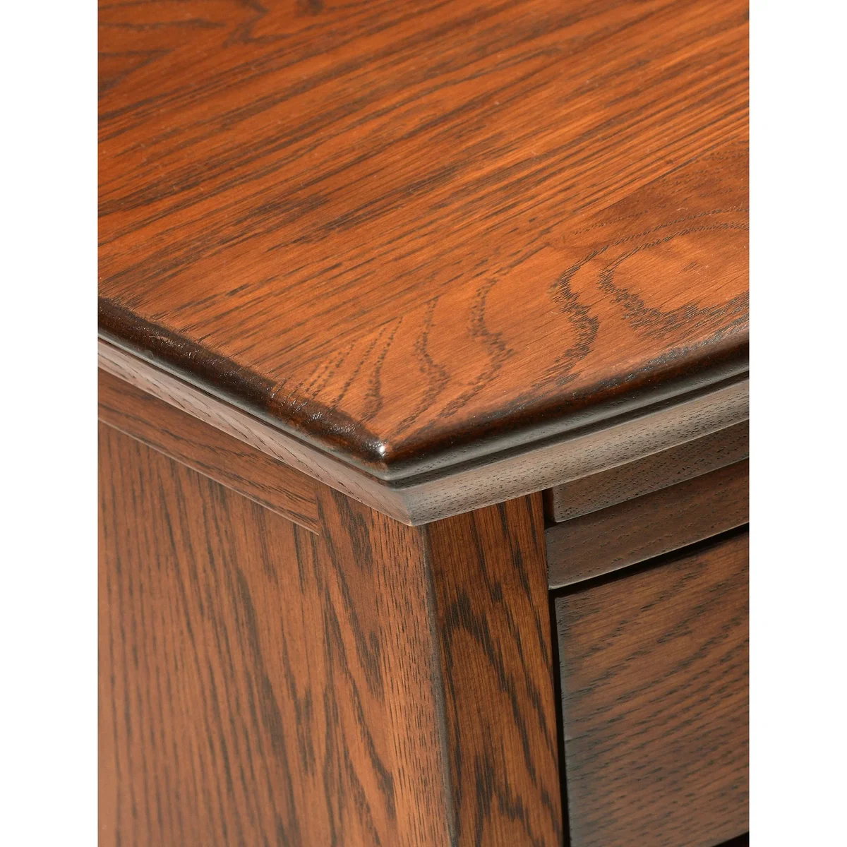 Cotswold Company Winchcombe 2 Drawer Bedside Table Dark Brown – image 6