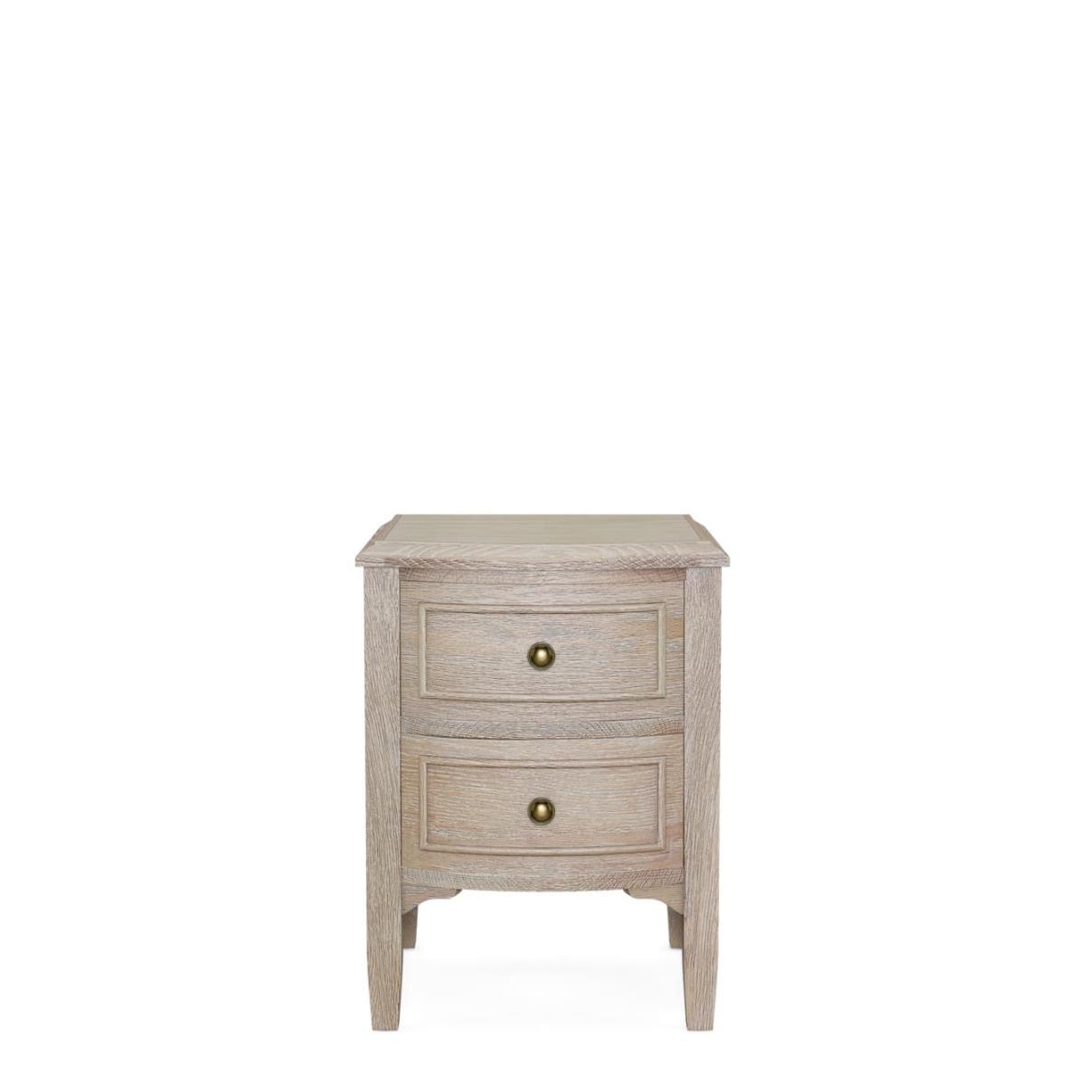 M&S Crescent 2 Drawer Bedside Table - Natural, Natural – image 2