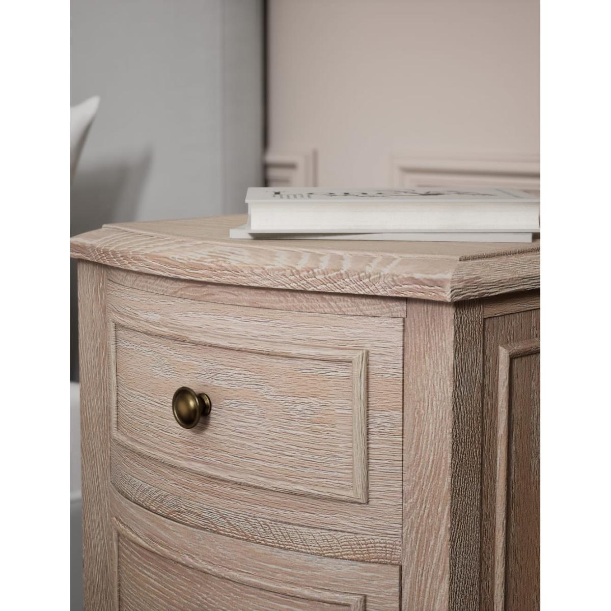 M&S Crescent 2 Drawer Bedside Table - Natural, Natural – image 6