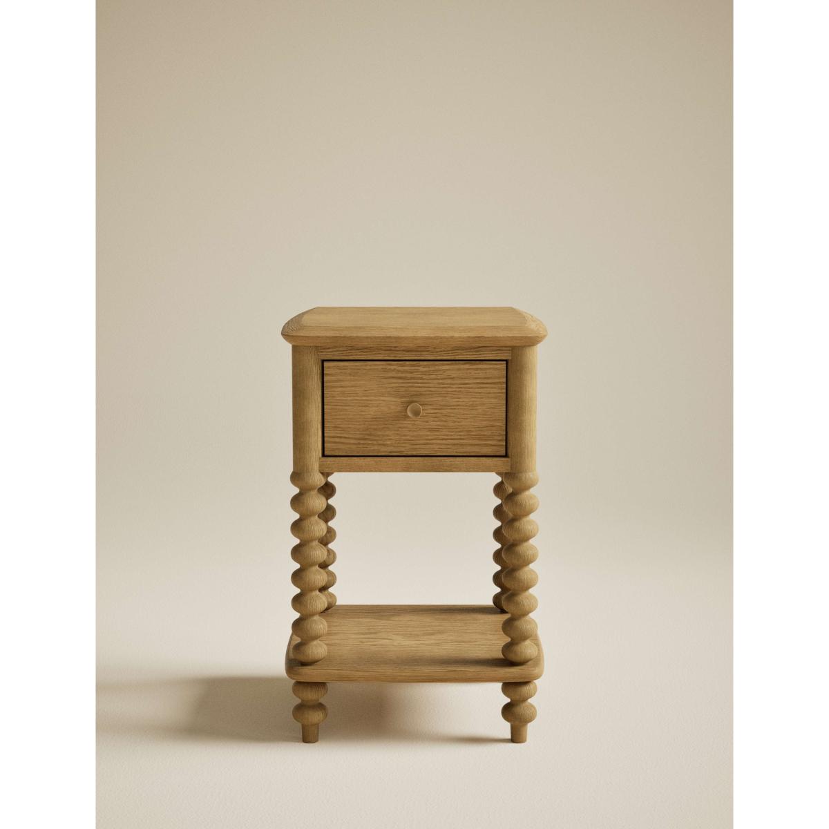 M&S Collection Evelyn Bobbin Bedside Table - Dark Honey, Dark Honey – image 2