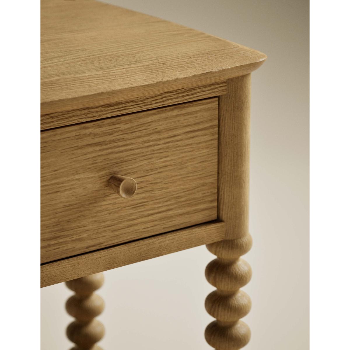 M&S Collection Evelyn Bobbin Bedside Table - Dark Honey, Dark Honey – image 3