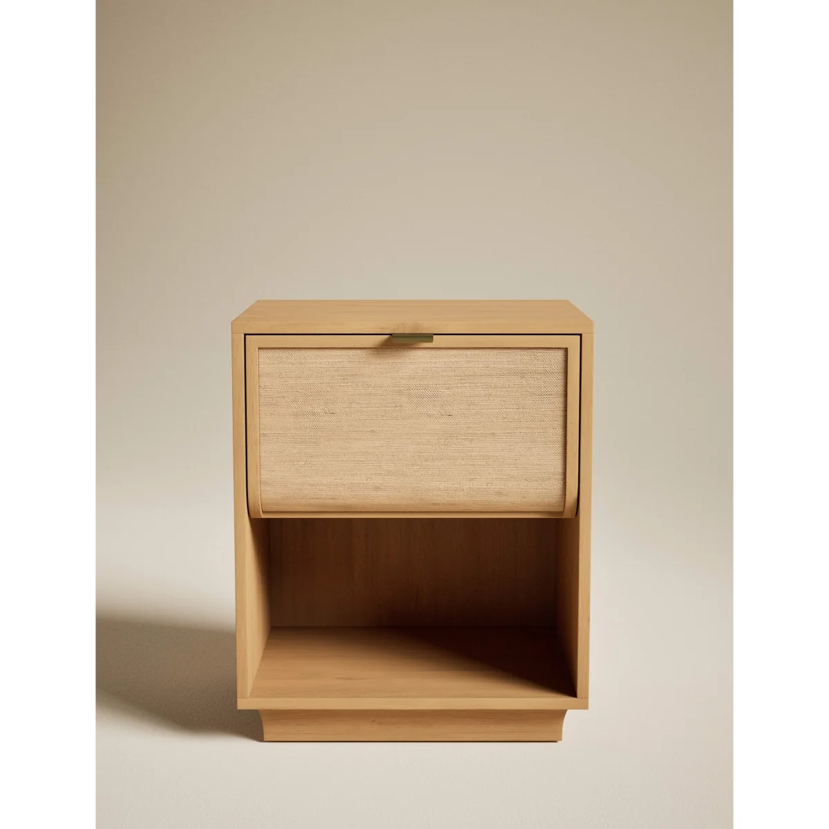 Gallery Direct Woven Front Bedside Table Natural – image 2