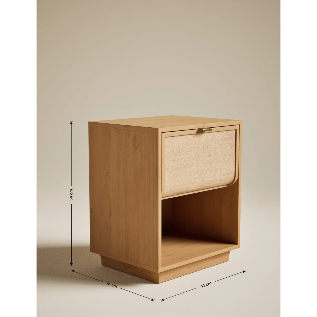Gallery Direct Woven Front Bedside Table Natural – image 3