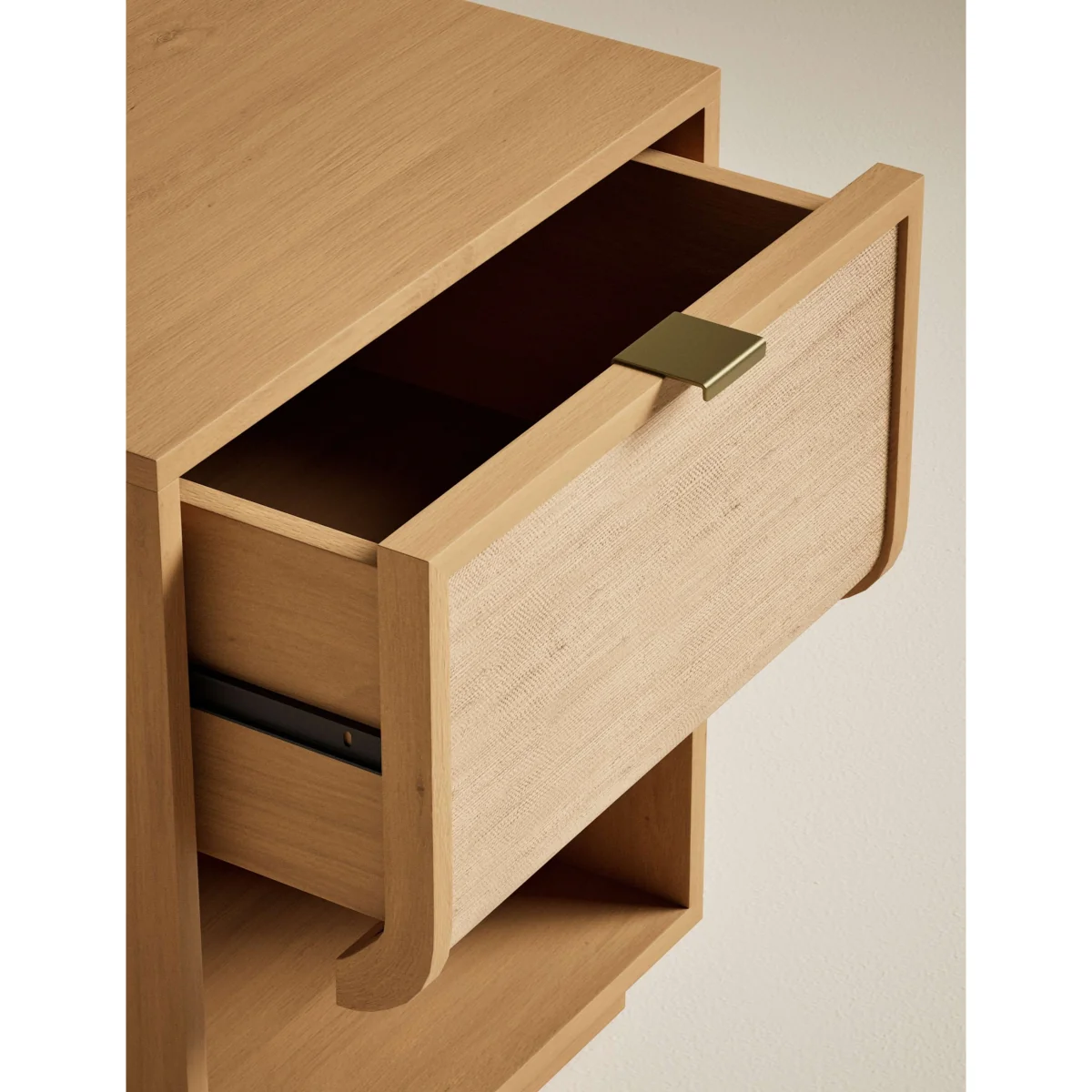Gallery Direct Woven Front Bedside Table Natural – image 4