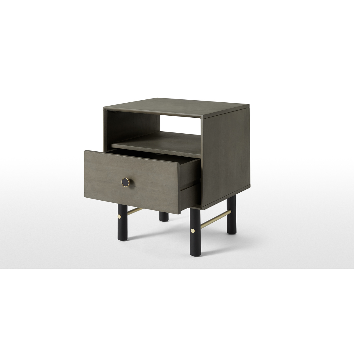 Liaka Bedside Table, Grey Mango Wood – image 5