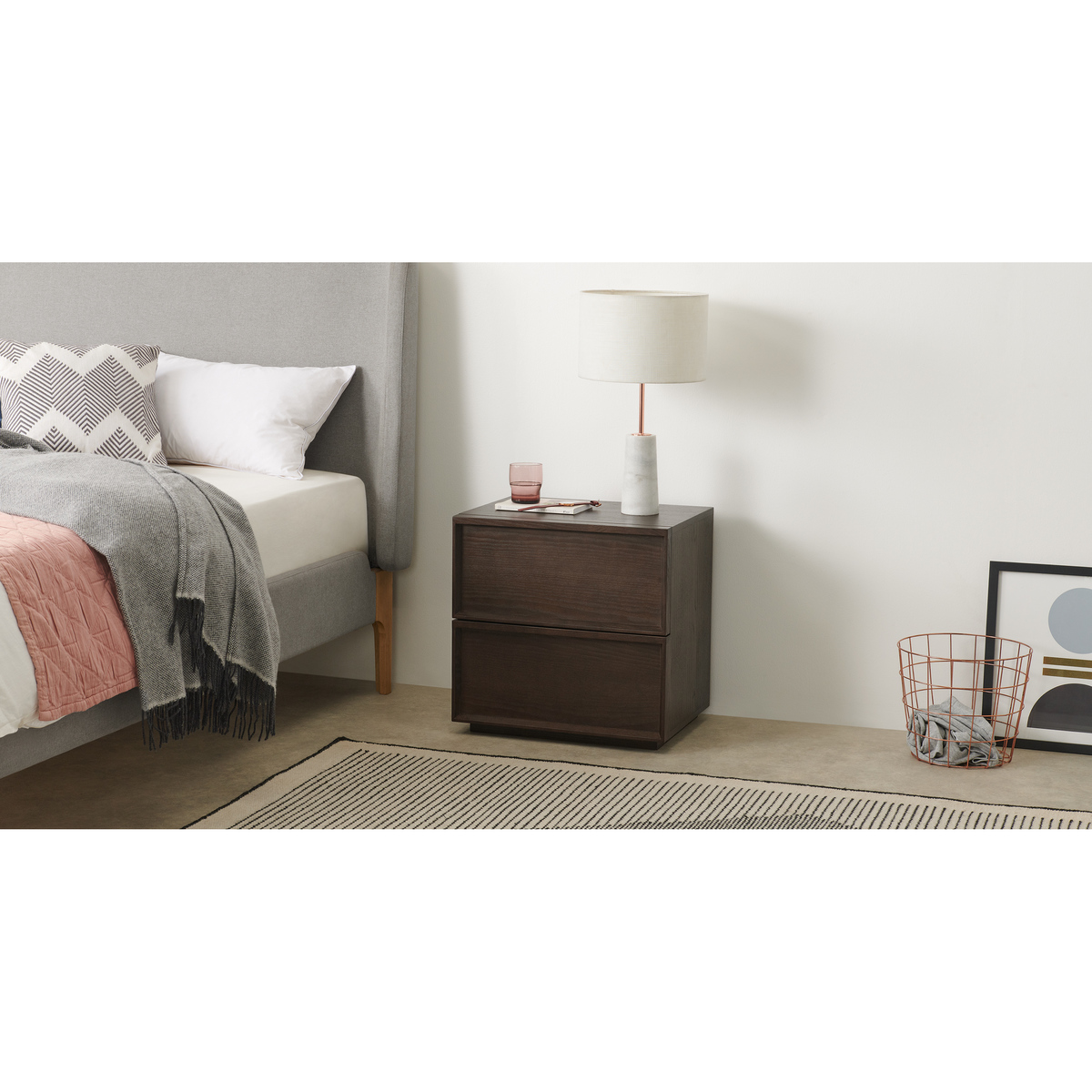 Langdon Bedside Table, Walnut – image 3