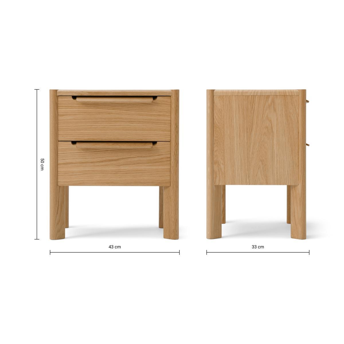 Ardelle Bedside Table, Oak – image 8