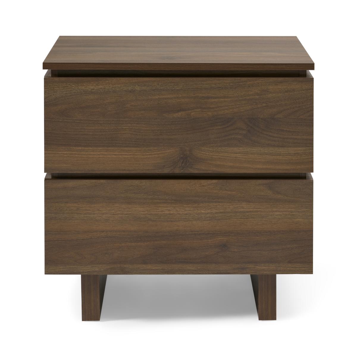 Erma Bedside Table. Dark Walnut – image 2