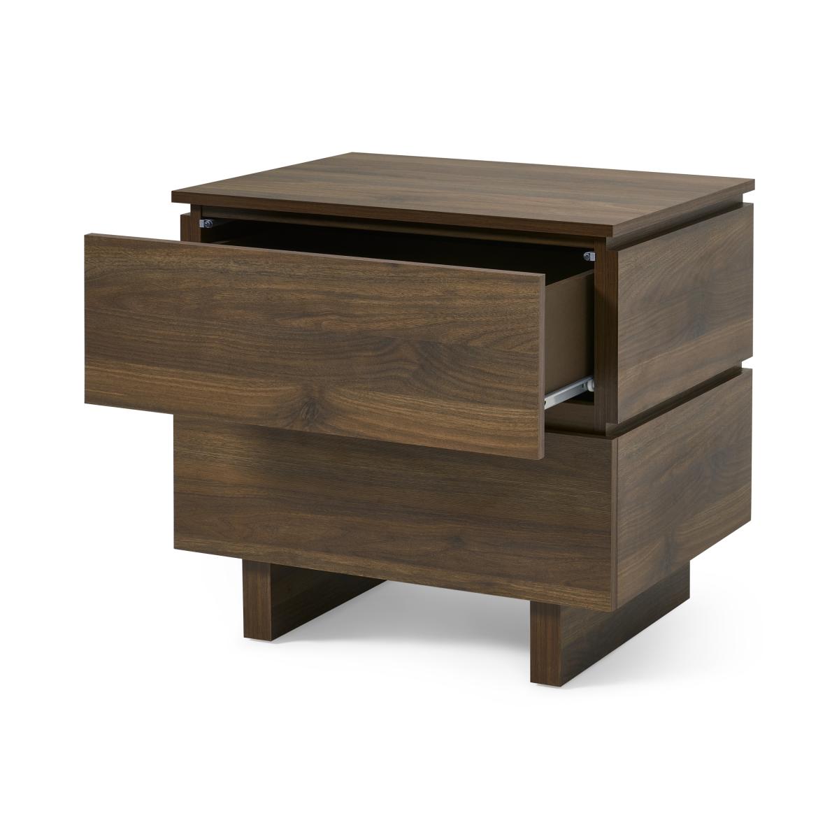 Erma Bedside Table. Dark Walnut – image 6