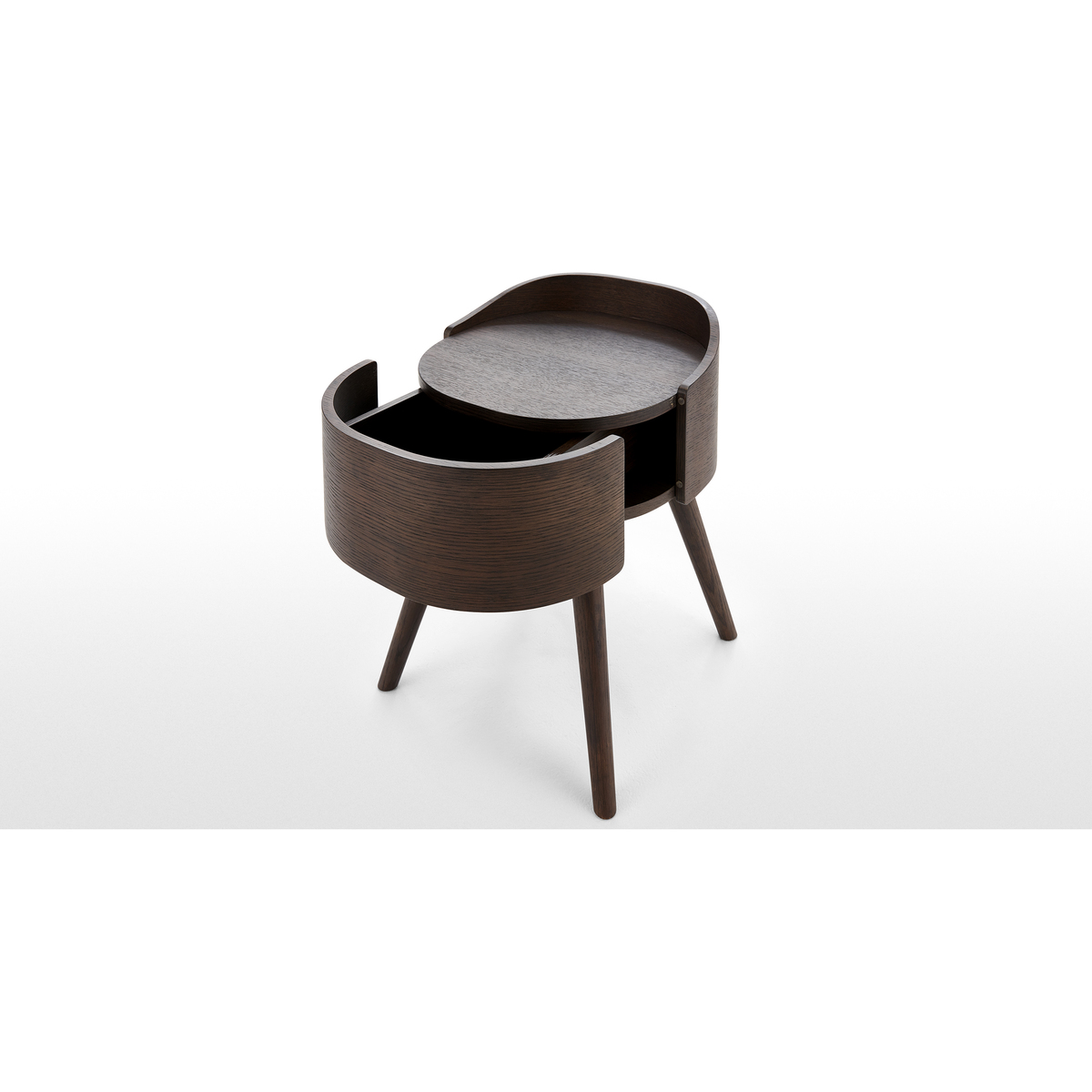 Ada Bedside Table, Dark Stain Oak – image 5