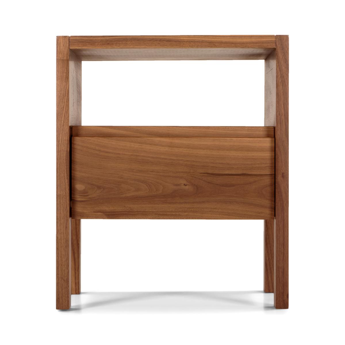 Ledger bedside table, dark stain ash – image 2