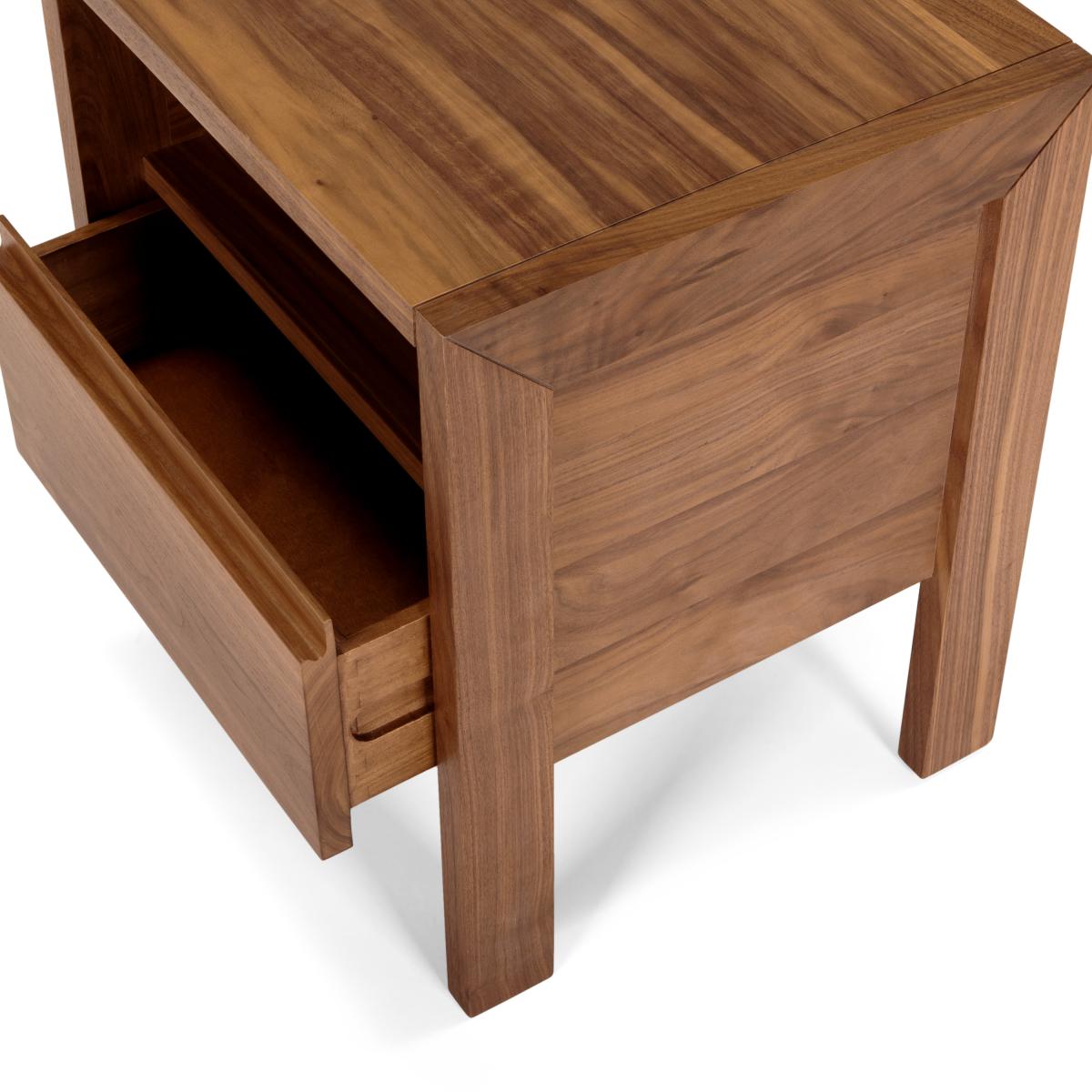 Ledger bedside table, dark stain ash – image 13